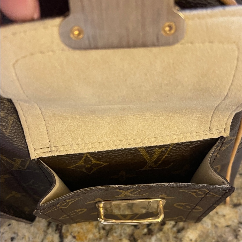 Authentic Louis Vuitton Brown Satchel with Gold Accents - Picture 15 of 16